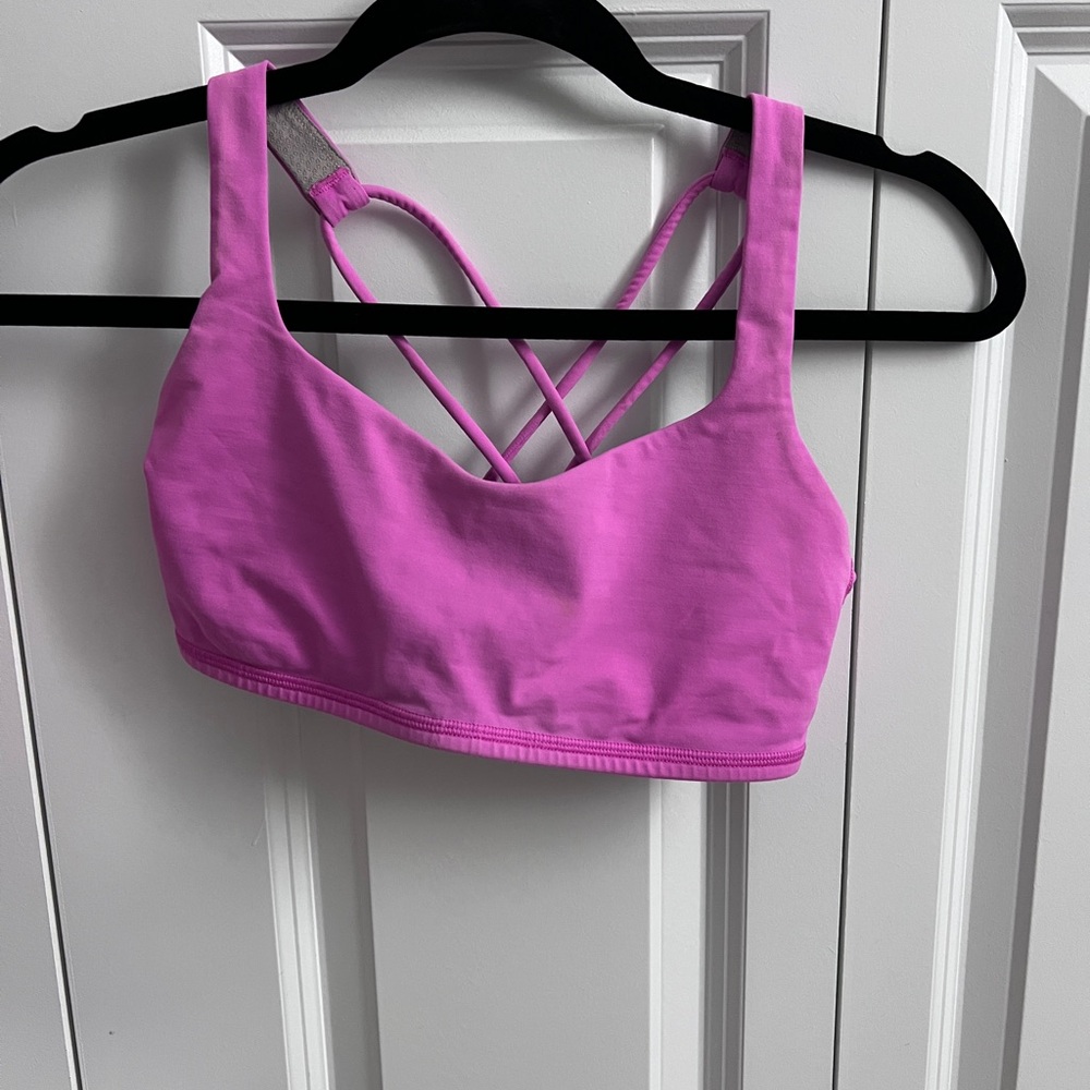 Pink size 6 Lululemon bra